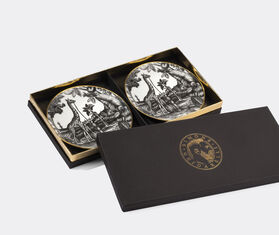 Simone Guidarelli Home 'Sunset Safari' bread plate, set of two, black and white MULTICOLOUR SIMO26SOU785MUL