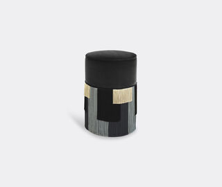Lorenza Bozzoli Couture 'Couture Geometric Stripe' ottoman, grey MULTICOLOUR LOBO20COU387GRY