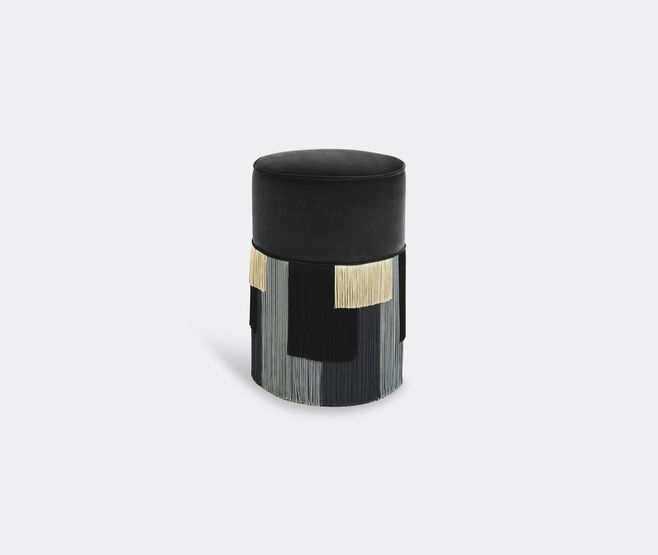Lorenza Bozzoli Couture 'Couture Geometric Stripe' ottoman, grey MULTICOLOUR LOBO20COU387GRY