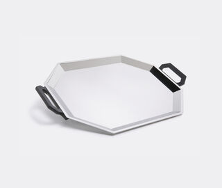 Alessi 'Ottagonale' tray SILVER ALES15TRA246SIL