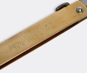 Banshu Hamono 'Blue Steel' Japanese brass pocket knife, XL BRASS BAHA19JAP555BRA