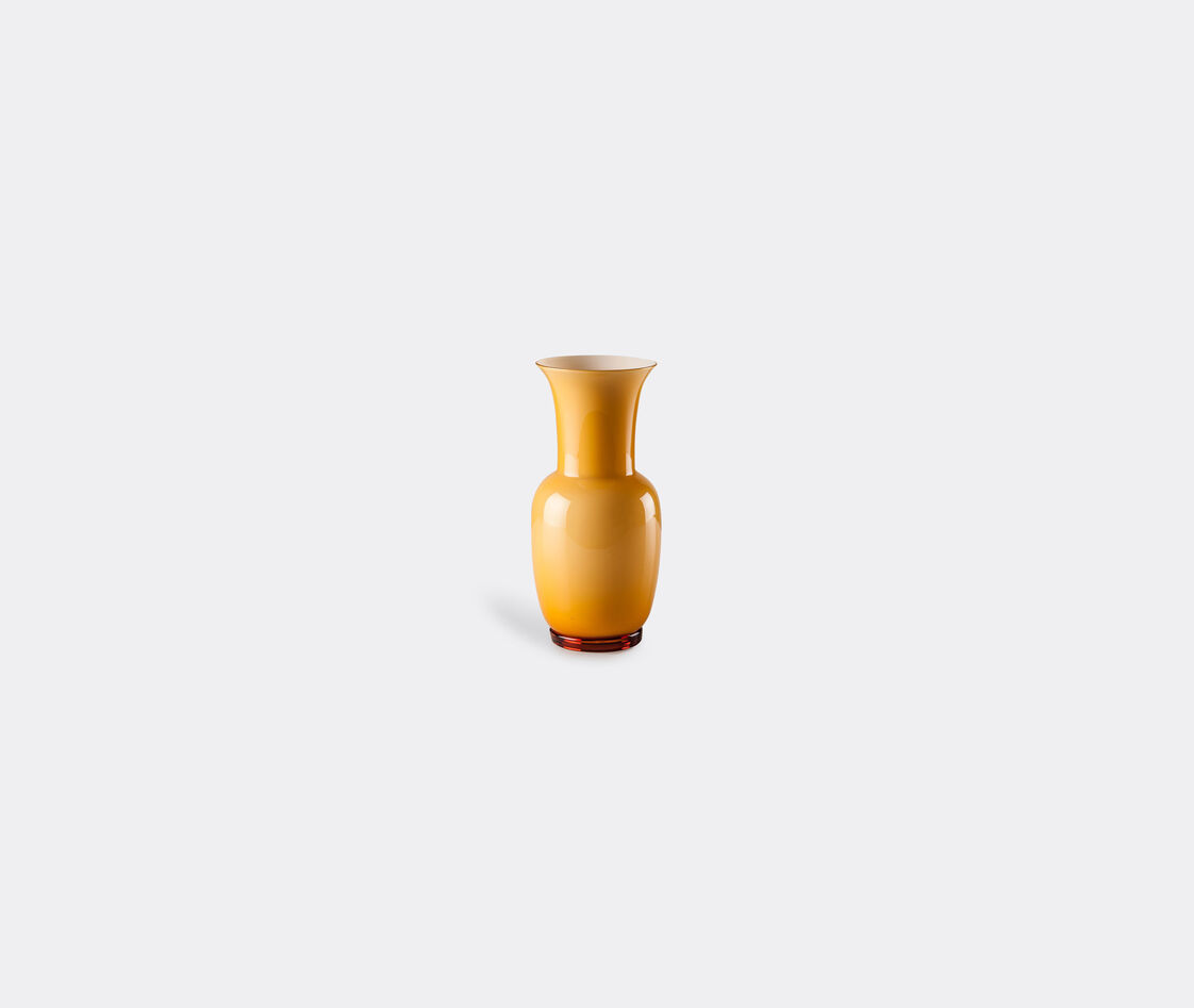 Venini Vases Amber In Amber, White