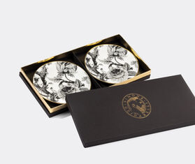 Simone Guidarelli Home 'Secret Garden' bread plate, set of two, black and white MULTICOLOUR SIMO26SOU778MUL