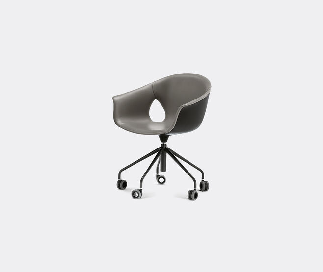 Poltrona Frau 'Ginger Ale' chair, five-spokes base with castors MULTICOLOUR POFR20GIN116GRY