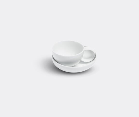 Lyngby Porcelæn Espresso cup with saucer Glossy white ${masterID}