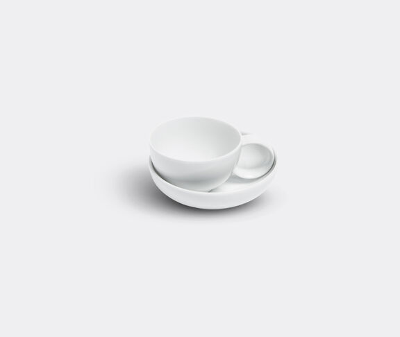 Lyngby Porcelæn Aldo Bakker Espresso Cup W. Saucer, White Glossy white ${masterID} 2