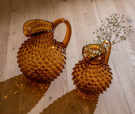 KLIMCHI &#39;Hobnail Jug&#39;, amber AMBER KLIM22HOB853AMB