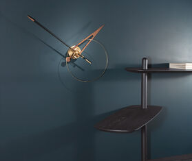 Nomon 'Cris' clock, walnut and brass WALNUT NOMO21CRI449MUL