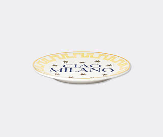 Bitossi Home 'Ciao Milano' plate, multicolor and gold MULTICOLOUR BIHO26CIA936MUL