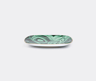 L'Objet 'Malachite' small rectangular tray MULTICOLOUR LOBJ15MAL036GRN