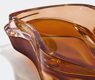 Zaha Hadid Design 'Plex' vessel, amber AMBER ZAHA20PLE014YEL