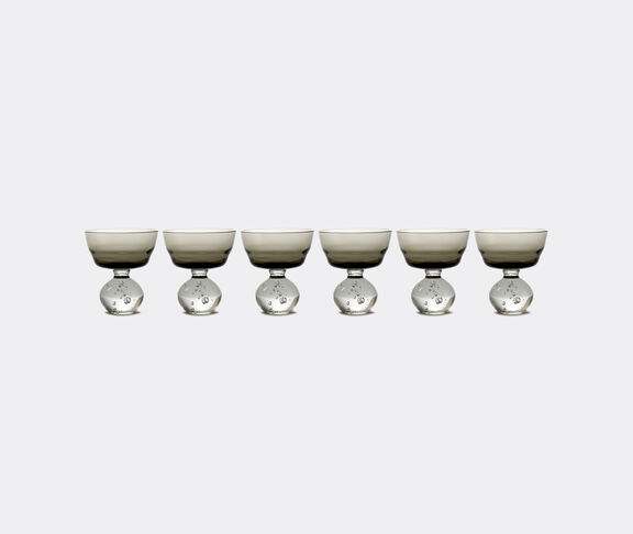 Serax 'Eternal Snow' stemmed glass, set of six, medium, grey undefined ${masterID} 2