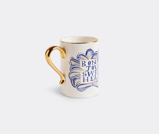 L'Objet 'Sweetheart' mug, white, blue and gold MULTICOLOUR LOBJ25RUA833MUL