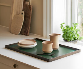 Gejst &lsquo;Frame&rsquo; tray, large, green GREEN GEJS23FRA271GRN