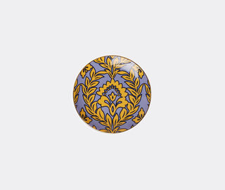 La DoubleJ 'Violet Garland' side plates, set of two, yellow and violet MULTICOLOUR LADJ23SID021MUL