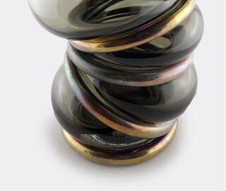 Vanessa Mitrani 'Chain Ring' vase, smoke GREY VAMI22CHA313GRY