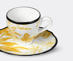 Gucci 'Herbarium' coffee cup with saucer, set of two, yellow YELLOW GUCC21COF354YEL
