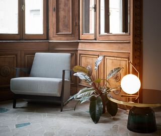 Flos 'IC Lights Table 1 Low' table lamp, brass, US plug BRASS FLOS23ICL188BRA