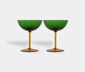 La DoubleJ Champagne coup, green, set of two GREEN LADJ22CHA238GRN