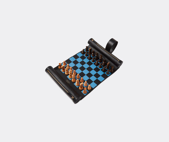 Smythson 'Panama' chess roll, black BLACK SMYT23PAN296BLK