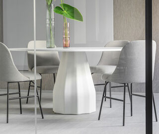 Viccarbe 'Burin' table, white WHITE VICC21BUR075WHI