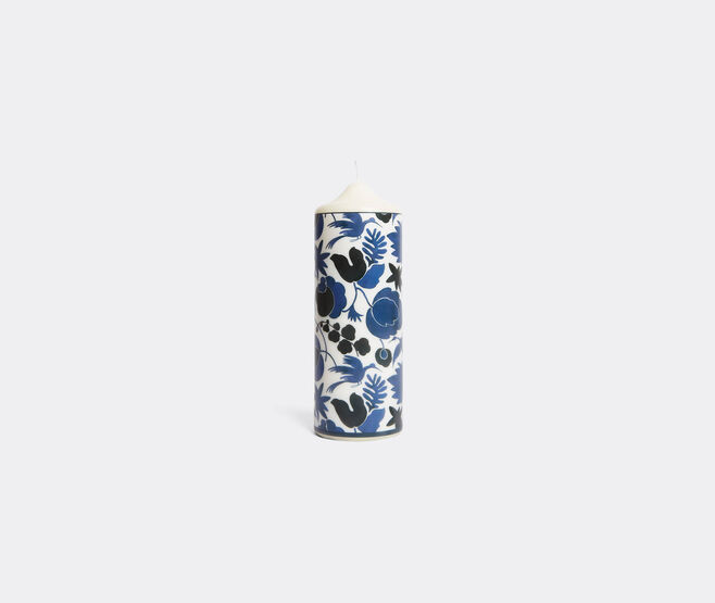 La DoubleJ 'Wildbird' pillar candle, blue BLUE LADJ25PRI904MUL