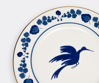 La DoubleJ 'Wildbird' charger plate MULTICOLOUR LADJ19WIL242BLU
