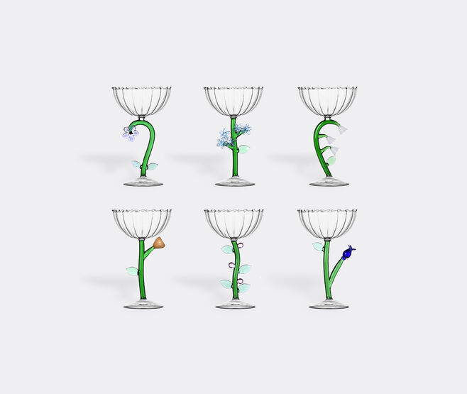 Ichendorf Milano 'Botanica' champagne glass, set of six MULTICOLOUR ICMI23BOT260MUL
