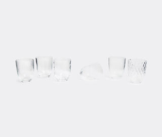 NasonMoretti 'Idra' water glass, set of six TRANSPARENT NAMO16WAT200TRA