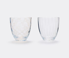 Hirota Glass 'Checker' tumbler WHITE HIRO16CHE705WHI