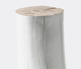 Gervasoni 1882 'Log' side table, large, white WHITE GERV25LOG027WHI