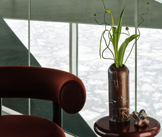 Tom Dixon 'Boulder' vase, tall, red RED TODI26BOU459RED