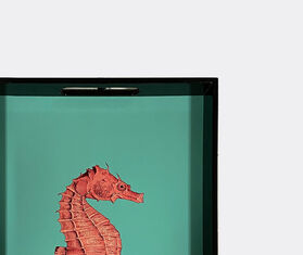 Les-Ottomans 'Seahorse' lacquered tray, turquoise MULTICOLOUR OTTO24HIP808MUL