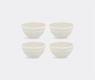 Bordallo Pinheiro &lsquo;Fantasia&rsquo; bowl, set of four, ivory IVORY BOPI23FAN703WHI