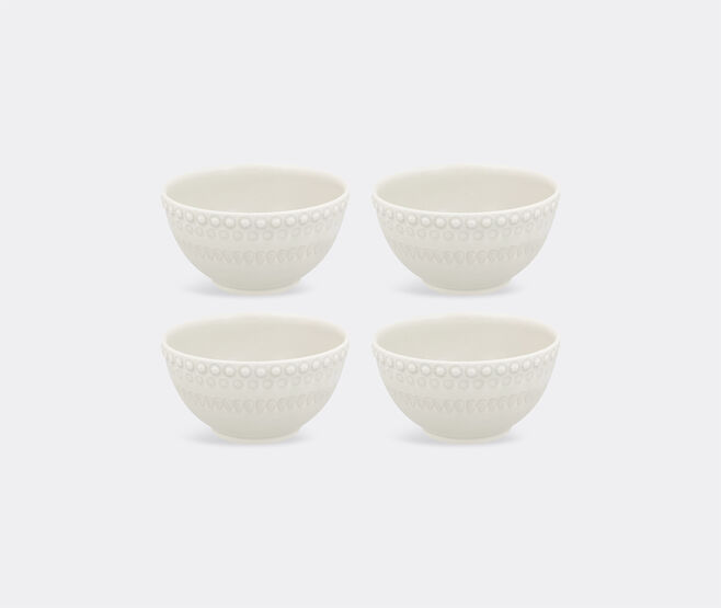 Bordallo Pinheiro &lsquo;Fantasia&rsquo; bowl, set of four, ivory IVORY BOPI23FAN703WHI