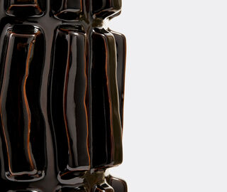 POLSPOTTEN 'Structure' vase, dark brown DARK BROWN POLS25VAS251BLK