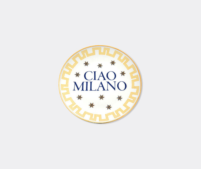 Bitossi Home 'Ciao Milano' plate, multicolor and gold MULTICOLOUR BIHO26CIA936MUL