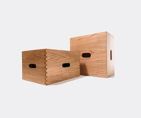 Cassina 'LC14 - Tabouret Maison du Br&eacute;sil', stool in oak wood BEIGE CASS21TAB251BEI