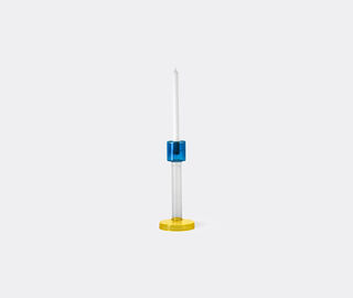 &amp;k Amsterdam 'Bole' candleholder, large, blue and yellow MULTICOLOUR AMST25BOL064MUL