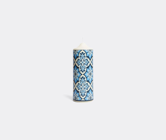 La DoubleJ 'Palazzo' pillar candle, blue BLUE LADJ25PRI911MUL
