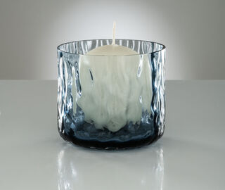 Venini 'Night In Venice' candle, light blue BLUE VENI19NIG667PUR