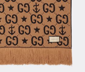 Gucci 'Stars And Anchors Plaid GG' throw, brown MULTICOLOUR GUCC20STA981BRW