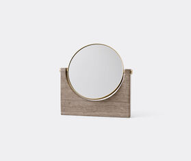 Audo Copenhagen 'Pepe' marble mirror, brass and brown BRASS MENU19PEP225BRA