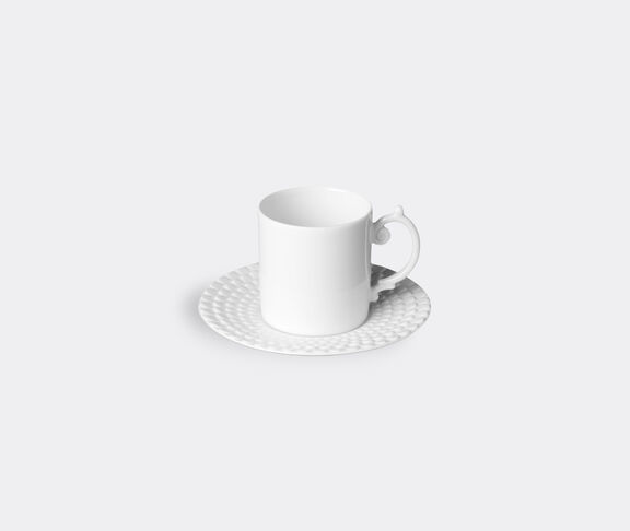 L'Objet Aegean White Espresso Cup & Saucer undefined ${masterID} 2