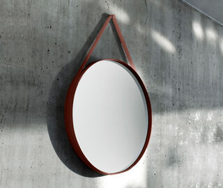 Hay 'Strap Mirror No 2', dark brown BROWN HAY122STR261BRW