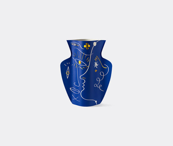 Octaevo 'Vasage' paper vase, blue Dark blue, gold ${masterID}