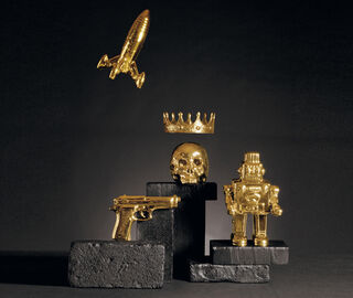 Seletti 'My Skull', gold GOLD SELE21LIM157GOL