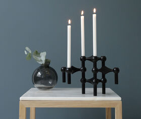 Stoff Nagel 'Stoff Nagel' candle holder, black BLACK STOF20STO589BLK
