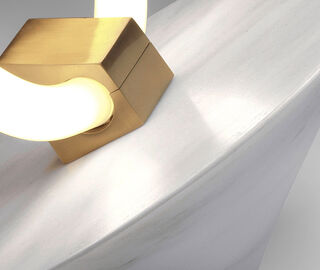 Chris Basias Studio 'Helen' table and floor lamp, S, white MULTICOLOUR CTLI19HEL720WHI