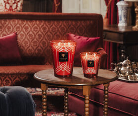Baobab Collection &#39;Heritage Cernay&#39;  candle, large, red RED BAOB25SCE944RED